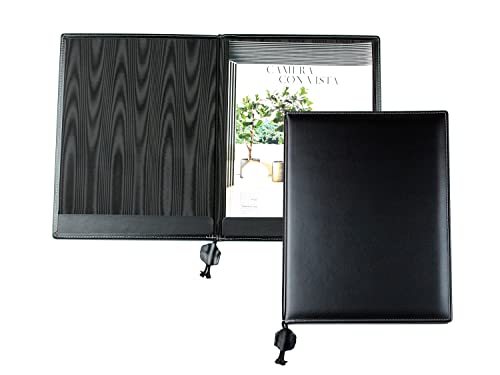 DELMON VARONE - Personalisierbare Urkundenmappe DIN A4 aus Cambridge Top Grain Leder schwarz, Dokumentenmappe mit 2 Einsteckleisten, Hardcover & Moiré Innenfutter für Dokumente, Zeugnisse & Urkunden DELMON VARONE - Personalisierbare Urkundenmappe DIN A4 aus Cambridge Top Grain Leder schwarz, Dokumentenmappe mit 2 Einsteckleisten, Hardcover & Moiré Innenfutter für Dokumente, Zeugnisse & Urkunden von DELMON VARONE - FINE LEATHERGOODS MADE IN GERMANY