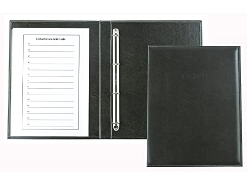 DELMON VARONE - Premium Zeugnismappe DIN A4 aus veganem Eco Kunstleder Grau - handgefertigte Dokumenten-Mappe für Urkunden, Akten & Zeugnis - Ringbuch-Ordner für Dokumente & Unterlagen DELMON VARONE - Premium Zeugnismappe DIN A4 aus veganem Eco Kunstleder Grau - handgefertigte Dokumenten-Mappe für Urkunden, Akten & Zeugnis - Ringbuch-Ordner für Dokumente & Unterlagen von DELMON VARONE - FINE LEATHERGOODS MADE IN GERMANY