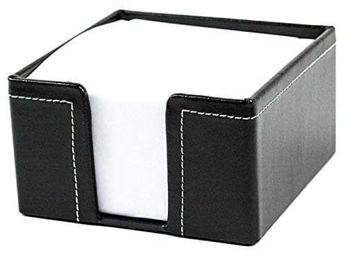 DELMON VARONE - Zettelkasten Cambridge Top Grain Leder schwarz, Zettelbox inkl. 500 Blatt Papier, Notizklotz in Echtleder Box für Schreibtisch & Büro, Ideal zum Notieren von Gedanken, Ideen & Notizen DELMON VARONE - Zettelkasten Cambridge Top Grain Leder schwarz, Zettelbox inkl. 500 Blatt Papier, Notizklotz in Echtleder Box für Schreibtisch & Büro, Ideal zum Notieren von Gedanken, Ideen & Notizen von DELMON VARONE