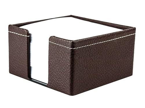 DELMON VARONE - Zettelkasten Premium Leder Soft Grain braun - Zettelbox inkl. 500 Blatt Papier, Notizklotz in Echtleder Box für Schreibtisch & Büro, Ideal zum Notieren von Gedanken, Ideen & Notizen DELMON VARONE - Zettelkasten Premium Leder Soft Grain braun - Zettelbox inkl. 500 Blatt Papier, Notizklotz in Echtleder Box für Schreibtisch & Büro, Ideal zum Notieren von Gedanken, Ideen & Notizen von DELMON VARONE