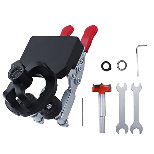 DELMORE Einstellbarer Quick Punch Lochstanze für Verdeckte Positionierungsscharniere, 35-Mm-Scharnierlehre für TüRschräNke mit 2 Halteklammern DELMORE Einstellbarer Quick Punch Lochstanze für Verdeckte Positionierungsscharniere, 35-Mm-Scharnierlehre für TüRschräNke mit 2 Halteklammern von DELMORE