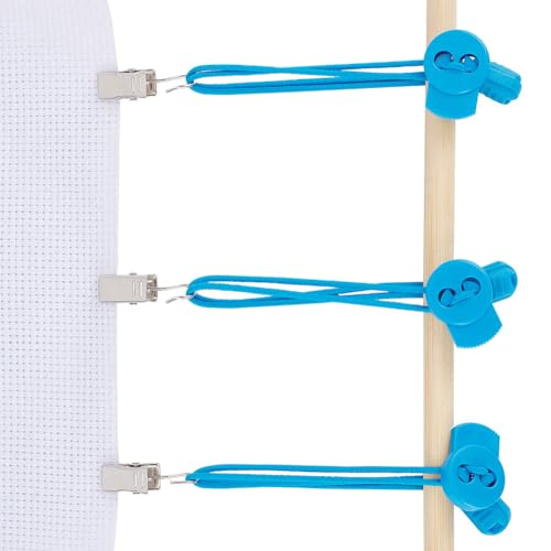 DELORIGIN 10 Set Stretch Clip Für Kreuzstich, Blau Kreuzstich Seitenclips Sticken für Anfänge Kreuzstich-Seitenclip Stickrahmen Spannrahmen Für Rollrahmen Handarbeiten Kreuzstich Stickerei DELORIGIN 10 Set Stretch Clip Für Kreuzstich, Blau Kreuzstich Seitenclips Sticken für Anfänge Kreuzstich-Seitenclip Stickrahmen Spannrahmen Für Rollrahmen Handarbeiten Kreuzstich Stickerei von DELORIGIN