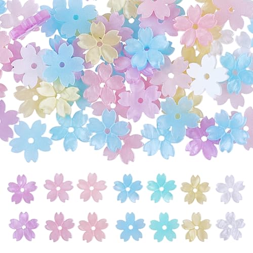 DELORIGIN 112 Stück Kirschblüten Blumenperlen 7 Farben Acryl Blumenperlen Charms Für Die DIY Herstellung von Halsketten Armbändern Ohrringen Schlüsselanhängern freundschaftsarmbänder selber machen DELORIGIN 112 Stück Kirschblüten Blumenperlen 7 Farben Acryl Blumenperlen Charms Für Die DIY Herstellung von Halsketten Armbändern Ohrringen Schlüsselanhängern freundschaftsarmbänder selber machen von DELORIGIN
