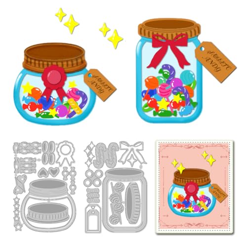 DELORIGIN 2 Stil Stanzformen Mit Bonbongläser Stanzschablone Hochzeit Stamping Schablone Gravur Stanzformen Stanzschablonen Neuheiten Für Geburtstag Heimwerker Bastelpapier Album Geschenkdekor DELORIGIN 2 Stil Stanzformen Mit Bonbongläser Stanzschablone Hochzeit Stamping Schablone Gravur Stanzformen Stanzschablonen Neuheiten Für Geburtstag Heimwerker Bastelpapier Album Geschenkdekor von DELORIGIN