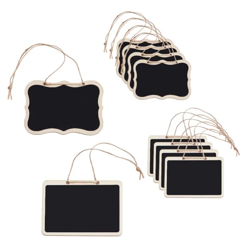 DELORIGIN 2 Stile Mini Kreidetafel Zum Aufhängen, 10 Stück Kreidetafel Klein Zum Beschriften Mini Tafeln Schiefertafel Mit Juteseil Für Lebensmitteletiketten Hochzeitsfeiern Tischkarten DELORIGIN 2 Stile Mini Kreidetafel Zum Aufhängen, 10 Stück Kreidetafel Klein Zum Beschriften Mini Tafeln Schiefertafel Mit Juteseil Für Lebensmitteletiketten Hochzeitsfeiern Tischkarten von DELORIGIN