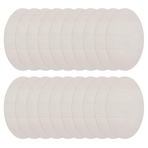 DELORIGIN 20 Stück ovale Holzausschnitte, 24,9 x 15,9 cm, unlackierte Buchenholzscheiben, Basteln, Naturholz, Kreise, DIY, Plankenausschnitt, Bastelbedarf für Künstler, Malerei, Türhänger, Schild DELORIGIN 20 Stück ovale Holzausschnitte, 24,9 x 15,9 cm, unlackierte Buchenholzscheiben, Basteln, Naturholz, Kreise, DIY, Plankenausschnitt, Bastelbedarf für Künstler, Malerei, Türhänger, Schild von DELORIGIN