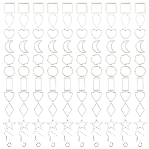 DELORIGIN 340 Stück Ohrring Herstellungsset Edelstahl Verbindungsringe Verbindungsanhänger Charms Offene Binderinge Für Die Schmuckherstellung DIY Geschenke Souvenirs DELORIGIN 340 Stück Ohrring Herstellungsset Edelstahl Verbindungsringe Verbindungsanhänger Charms Offene Binderinge Für Die Schmuckherstellung DIY Geschenke Souvenirs von DELORIGIN