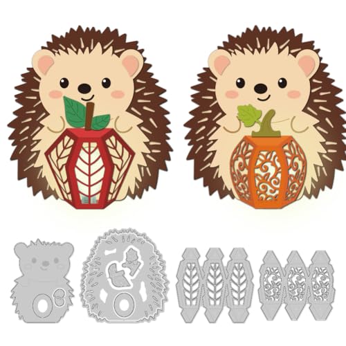 DELORIGIN 3D-Igel-Lampen-Stanzschablone, Kürbis-Kartenherstellung, Metall-Stanzformen, Karten, Scrapbooking, Prägeschablone für Grußkarten, Bastelalbum, Einladung, festliche Geburtstagsdekoration DELORIGIN 3D-Igel-Lampen-Stanzschablone, Kürbis-Kartenherstellung, Metall-Stanzformen, Karten, Scrapbooking, Prägeschablone für Grußkarten, Bastelalbum, Einladung, festliche Geburtstagsdekoration von DELORIGIN