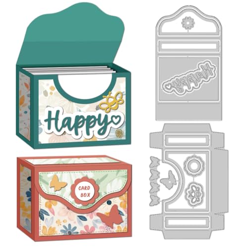 DELORIGIN 3D-Karten-Aufbewahrungsbox, Stanzformen, Kartenherstellung, Stanzschablone, Karbonstahl, Stanzformen, Karten, Scrapbooking, Prägeschablone für Grußkarten, Bastelpapier, Album, Einladungen DELORIGIN 3D-Karten-Aufbewahrungsbox, Stanzformen, Kartenherstellung, Stanzschablone, Karbonstahl, Stanzformen, Karten, Scrapbooking, Prägeschablone für Grußkarten, Bastelpapier, Album, Einladungen von DELORIGIN
