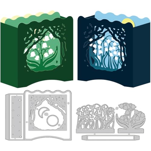 DELORIGIN 3D-Stanzformen im Maiglöckchen-Stil, für Kartenherstellung, Blumen, Lampenschirm, Karbonstahl, Stanzformen 2025, Scrapbooking, Prägeschablone, Stanzformen für Geburtstag, Hochzeit, DIY DELORIGIN 3D-Stanzformen im Maiglöckchen-Stil, für Kartenherstellung, Blumen, Lampenschirm, Karbonstahl, Stanzformen 2025, Scrapbooking, Prägeschablone, Stanzformen für Geburtstag, Hochzeit, DIY von DELORIGIN