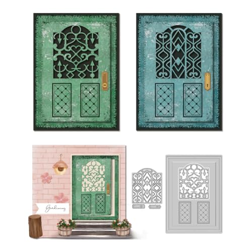 DELORIGIN 3D-Tür-Stanzformen für die Kartenherstellung, Hohlfenstermuster, Karbonstahl, Stanzformen, Rahmenschablonen, Scrapbooking, Prägeschablone, Stanzschablone für Grußkarten, Prägung, Einladung DELORIGIN 3D-Tür-Stanzformen für die Kartenherstellung, Hohlfenstermuster, Karbonstahl, Stanzformen, Rahmenschablonen, Scrapbooking, Prägeschablone, Stanzschablone für Grußkarten, Prägung, Einladung von DELORIGIN