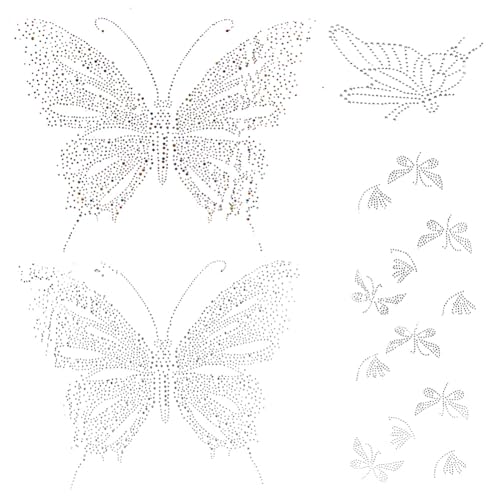 DELORIGIN 4 Stile Strasssteine zum Aufbügeln Schmetterling Strass Bügelbild Flügel Hotfix Transfer Aufkleber Bling DIY Reparatur Dekoration Für Halloween Kleidung Schuhe Hüte Taschen DELORIGIN 4 Stile Strasssteine zum Aufbügeln Schmetterling Strass Bügelbild Flügel Hotfix Transfer Aufkleber Bling DIY Reparatur Dekoration Für Halloween Kleidung Schuhe Hüte Taschen von DELORIGIN