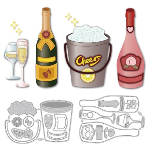 DELORIGIN 5 Stile Stanzformen Mit Champagner Weingläser Stanzschablonen Neuheiten Grußkarten Spitze Prägeschablonen Stichstanzen Stamping Schablone Für DIY Papierbastelarbeiten Alben DELORIGIN 5 Stile Stanzformen Mit Champagner Weingläser Stanzschablonen Neuheiten Grußkarten Spitze Prägeschablonen Stichstanzen Stamping Schablone Für DIY Papierbastelarbeiten Alben von DELORIGIN