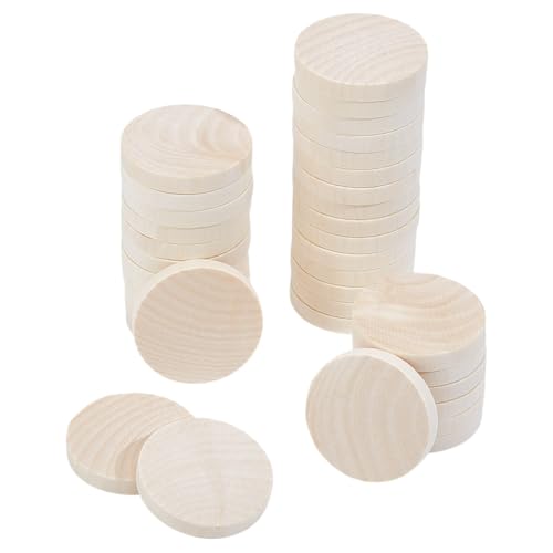 DELORIGIN 50 Stück 5,1 cm unlackierte Holz-Kreisausschnitte, kleine runde Buchenholz, dicke Kreise, Scheiben, blanko, Holzornamente für Kunst, DIY-Handwerksprojekte, Malerei, Schnitzen, Gravur DELORIGIN 50 Stück 5,1 cm unlackierte Holz-Kreisausschnitte, kleine runde Buchenholz, dicke Kreise, Scheiben, blanko, Holzornamente für Kunst, DIY-Handwerksprojekte, Malerei, Schnitzen, Gravur von DELORIGIN