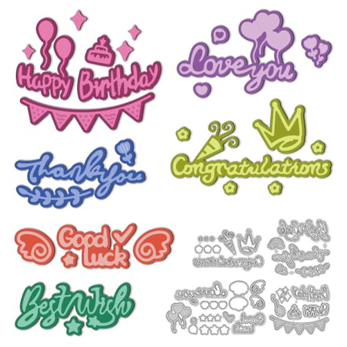 DELORIGIN 6 Stile Stanzformen Mit Segenswünsche Grußkarten Nähen Karbonstahl Stanzschablonen Grüße Stichstanzen Stamping Schablone Gravur Stanzformen Für DIY Bastelpapier Fotoalbum DELORIGIN 6 Stile Stanzformen Mit Segenswünsche Grußkarten Nähen Karbonstahl Stanzschablonen Grüße Stichstanzen Stamping Schablone Gravur Stanzformen Für DIY Bastelpapier Fotoalbum von DELORIGIN