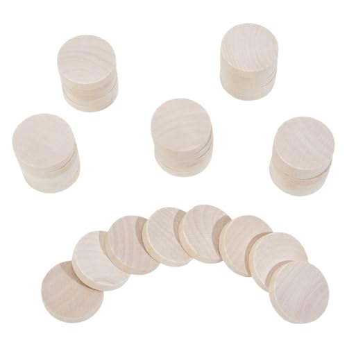 DELORIGIN 60 Stück 4,1 cm unlackierte Holz-Kreisausschnitte, kleine runde Buchenholz, dicke Kreise, Scheiben, blanko, Holzornamente für Kunst, DIY-Handwerksprojekte, Malerei, Schnitzen, Gravur DELORIGIN 60 Stück 4,1 cm unlackierte Holz-Kreisausschnitte, kleine runde Buchenholz, dicke Kreise, Scheiben, blanko, Holzornamente für Kunst, DIY-Handwerksprojekte, Malerei, Schnitzen, Gravur von DELORIGIN