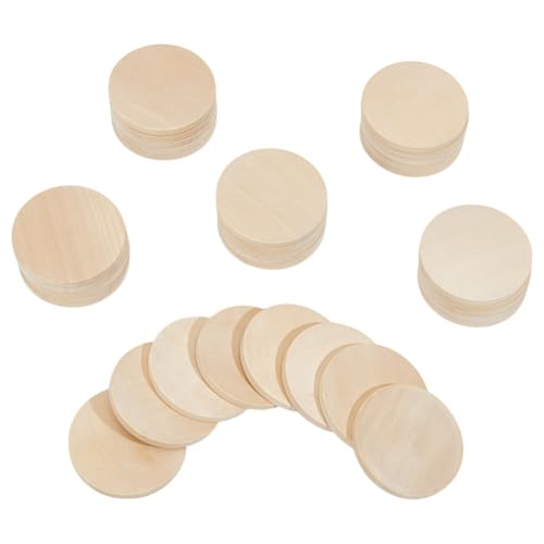 DELORIGIN 60 Stück 5,1 cm unlackierte Holz-Kreisausschnitte, kleine runde Buchenholz, dicke Kreise, Scheiben, blanko, Holzornamente für Kunst, DIY-Handwerksprojekte, Malerei, Schnitzen, Gravur DELORIGIN 60 Stück 5,1 cm unlackierte Holz-Kreisausschnitte, kleine runde Buchenholz, dicke Kreise, Scheiben, blanko, Holzornamente für Kunst, DIY-Handwerksprojekte, Malerei, Schnitzen, Gravur von DELORIGIN