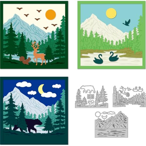 DELORIGIN 9 Stile Wald Tiere Stanzformen Kartenherstellung Stanzschablonen Karbonstahl Stanzschablonen Scrapbooking Prägeschablone Stanzformen Zubehör für DIY Papier Einladung Handwerk Alben Geschenk DELORIGIN 9 Stile Wald Tiere Stanzformen Kartenherstellung Stanzschablonen Karbonstahl Stanzschablonen Scrapbooking Prägeschablone Stanzformen Zubehör für DIY Papier Einladung Handwerk Alben Geschenk von DELORIGIN