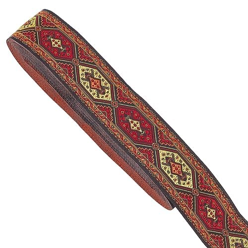 DELORIGIN 9m Borten und Bänder zum Nähen Jacquardband Im Ethno Stil 30 mm Sechseckiger Gewebter Besatz Bestickter Jacquardbesatz Zum Nähen Halloween von Kleidung Taschen Urlaubsdekoration DELORIGIN 9m Borten und Bänder zum Nähen Jacquardband Im Ethno Stil 30 mm Sechseckiger Gewebter Besatz Bestickter Jacquardbesatz Zum Nähen Halloween von Kleidung Taschen Urlaubsdekoration von DELORIGIN