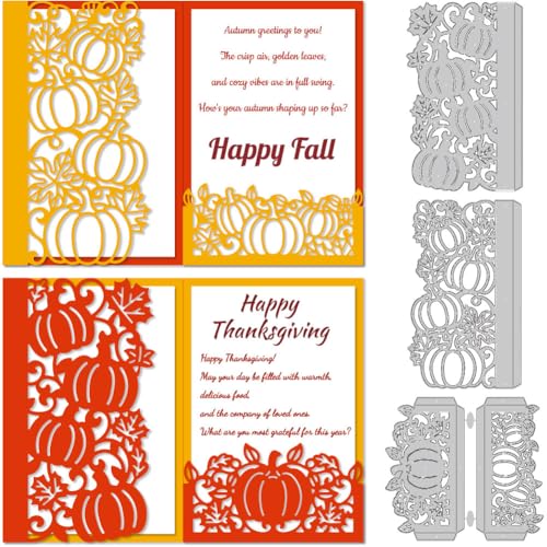 DELORIGIN Kürbis-Ahornblatt-Stanzschablone, Herbst-Kartenherstellung, Stanzschablone, Karbonstahl, Stanzformen, Scrapbooking, Prägeschablone, Stanzformen für Grußkarten, Bastelpapier, Album DELORIGIN Kürbis-Ahornblatt-Stanzschablone, Herbst-Kartenherstellung, Stanzschablone, Karbonstahl, Stanzformen, Scrapbooking, Prägeschablone, Stanzformen für Grußkarten, Bastelpapier, Album von DELORIGIN
