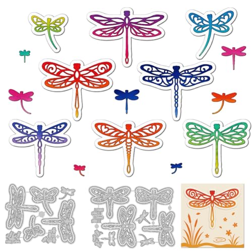 DELORIGIN Libellen-Metall-Stanzformen, Insekten-Stanzformen für Kartenherstellung, dekorative Prägeschablonen, Schablonen für DIY, Scrapbooking, Fotoalbum, Papierkarten, Einladung, Kunst, Handwerk DELORIGIN Libellen-Metall-Stanzformen, Insekten-Stanzformen für Kartenherstellung, dekorative Prägeschablonen, Schablonen für DIY, Scrapbooking, Fotoalbum, Papierkarten, Einladung, Kunst, Handwerk von DELORIGIN
