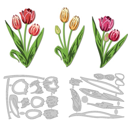 DELORIGIN Mehrlagige Tulpen Stanzlinge Frühlingsblumen Stanzformen Aus Karbonstahl Rahmenschablonen Scrapbooking Stanzschablonen Neuheiten 2025 Für Die Kartengestaltung Begrüßung Hochzeit Foto DELORIGIN Mehrlagige Tulpen Stanzlinge Frühlingsblumen Stanzformen Aus Karbonstahl Rahmenschablonen Scrapbooking Stanzschablonen Neuheiten 2025 Für Die Kartengestaltung Begrüßung Hochzeit Foto von DELORIGIN