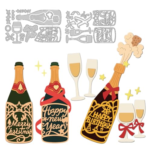 DELORIGIN Mehrschichtige Champagner Stanzformen Zur Kartengestaltung Stanzschablonen Aus Karbonstahl Scrapbooking Prägevorlage Für Geburtstagsgrußkarten Einladungen Geschenkdekor DELORIGIN Mehrschichtige Champagner Stanzformen Zur Kartengestaltung Stanzschablonen Aus Karbonstahl Scrapbooking Prägevorlage Für Geburtstagsgrußkarten Einladungen Geschenkdekor von DELORIGIN