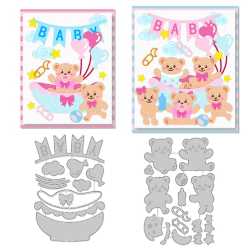 DELORIGIN Niedlicher Bär, Ballon-Stanzschablone, Kartenherstellung, Metall-Stanzformen, Karten, Scrapbooking, Prägeschablone für Grußkarten, Bastelalbum, Einladung, festliche Geburtstagsdekoration DELORIGIN Niedlicher Bär, Ballon-Stanzschablone, Kartenherstellung, Metall-Stanzformen, Karten, Scrapbooking, Prägeschablone für Grußkarten, Bastelalbum, Einladung, festliche Geburtstagsdekoration von DELORIGIN