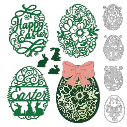 DELORIGIN Ostereier Stanzteile Für Die Kartenherstellung Stanzformen Aus Karbonstahl Mit Hasen Und Schleifenmotiv StanzenStanzschablonen Neuheiten 2025 Für Ostergeschenke Partys Grußfotos DELORIGIN Ostereier Stanzteile Für Die Kartenherstellung Stanzformen Aus Karbonstahl Mit Hasen Und Schleifenmotiv StanzenStanzschablonen Neuheiten 2025 Für Ostergeschenke Partys Grußfotos von DELORIGIN
