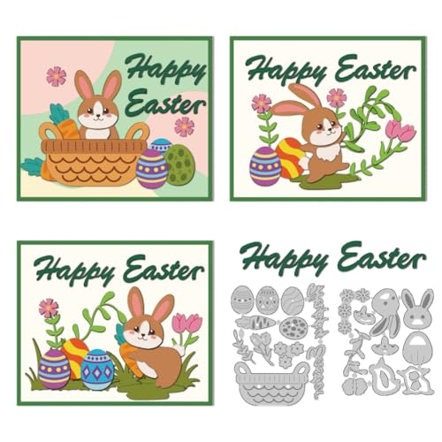DELORIGIN Osterelemente Stanzformen Karbon Osterhasen Stahl Stanzformen Kartenherstellung StanzenStanzschablonen Neuheiten 2024 Für DIY Prägungen Scrapbooking Basteln DELORIGIN Osterelemente Stanzformen Karbon Osterhasen Stahl Stanzformen Kartenherstellung StanzenStanzschablonen Neuheiten 2024 Für DIY Prägungen Scrapbooking Basteln von DELORIGIN