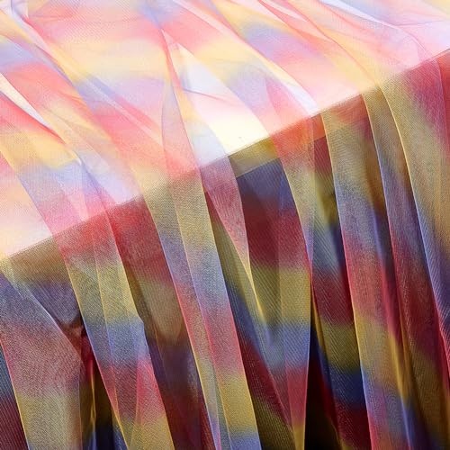 DELORIGIN Regenbogen Tüllrollen, Roter Tüll Netzstoff Polyester Verträumter Netzstoff Nähen Basteln Tüllstoff Für Haustier Tutu Röcke Party Dekoration Hochzeit Geburtstag Allerheiligen (1.1x1.5 m) DELORIGIN Regenbogen Tüllrollen, Roter Tüll Netzstoff Polyester Verträumter Netzstoff Nähen Basteln Tüllstoff Für Haustier Tutu Röcke Party Dekoration Hochzeit Geburtstag Allerheiligen (1.1x1.5 m) von DELORIGIN
