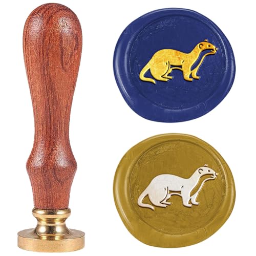 DELORIGIN Siegelstempel Im-Otter Retro Stil 25mm Abnehmbarer Siegelstempelkopf Aus Messing Mit Holzgriff Stempel Für Geschenkpapier Umschläge Grußkarten Dekoration DELORIGIN Siegelstempel Im-Otter Retro Stil 25mm Abnehmbarer Siegelstempelkopf Aus Messing Mit Holzgriff Stempel Für Geschenkpapier Umschläge Grußkarten Dekoration von DELORIGIN