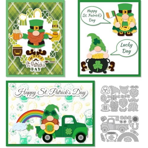 DELORIGIN St. Patrick'S Day Gnomes Stanzformen Aus Karbonstahl Stanzformen Schablonen Zur Kartengestaltung Prägeschablonen Stanzschablonen Neuheiten Für Scrapbooking Basteln Grußkarten Patrick'S Day DELORIGIN St. Patrick'S Day Gnomes Stanzformen Aus Karbonstahl Stanzformen Schablonen Zur Kartengestaltung Prägeschablonen Stanzschablonen Neuheiten Für Scrapbooking Basteln Grußkarten Patrick'S Day von DELORIGIN