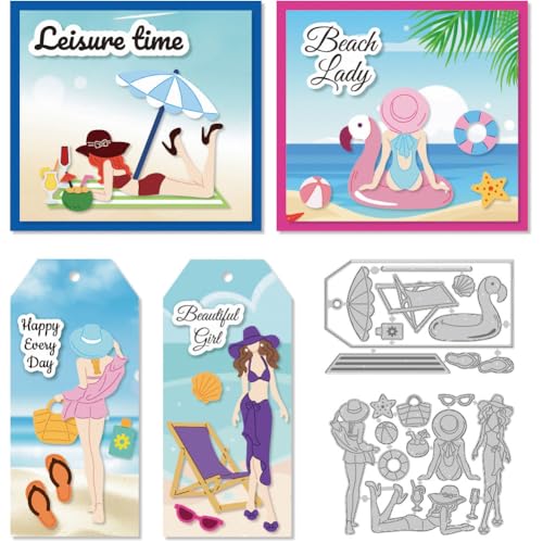 DELORIGIN Stanzformen „Dame Am Strand“ Etikett Urlaubsstanzformen Metallprägeschablonen Ozean Stanzschablonen Neuheiten 2025 Für Die Kartengestaltung Dekoration DIY Scrapbooking Urlaubsalbum Basteln DELORIGIN Stanzformen „Dame Am Strand“ Etikett Urlaubsstanzformen Metallprägeschablonen Ozean Stanzschablonen Neuheiten 2025 Für Die Kartengestaltung Dekoration DIY Scrapbooking Urlaubsalbum Basteln von DELORIGIN