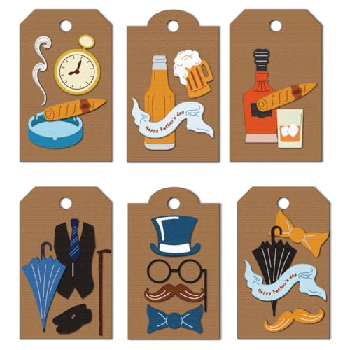 DELORIGIN Stanzformen Für Etiketten Motiv: Herrenelemente Kartenherstellung Stanzformen Aus Karbonstahl Stanzschablonen Scrapbooking Prägevorlage Zum Basteln Erstellen von Alben Einladungen Dekor DELORIGIN Stanzformen Für Etiketten Motiv: Herrenelemente Kartenherstellung Stanzformen Aus Karbonstahl Stanzschablonen Scrapbooking Prägevorlage Zum Basteln Erstellen von Alben Einladungen Dekor von DELORIGIN