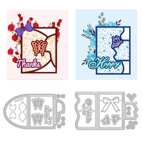DELORIGIN Stanzformen Für Gefaltete Grußkarten Zur Kartenherstellung Prägewerkzeug Stanzschablone Hochzeit Scrapbooking Schablonen Vorlage Für DIY Bastelalben Geburtstagsgeschenke Dekoration DELORIGIN Stanzformen Für Gefaltete Grußkarten Zur Kartenherstellung Prägewerkzeug Stanzschablone Hochzeit Scrapbooking Schablonen Vorlage Für DIY Bastelalben Geburtstagsgeschenke Dekoration von DELORIGIN