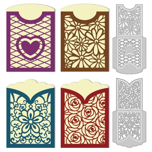 DELORIGIN Stanzformen Für Kartentaschen Taschen Kartenherstellung Schablone Scrapbooking Prägevorlage Stanzformen Für Geburtstagsgrußkarten Basteln Einladungsdekor DELORIGIN Stanzformen Für Kartentaschen Taschen Kartenherstellung Schablone Scrapbooking Prägevorlage Stanzformen Für Geburtstagsgrußkarten Basteln Einladungsdekor von DELORIGIN