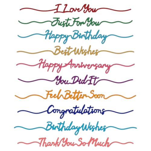 DELORIGIN Stanzformen Für Segen Und Grüße Zum Basteln von Grußkarten Gestanzte Segenskarten Scrapbooking Prägeschablonen Für Geburtstagskarten Dekoration DELORIGIN Stanzformen Für Segen Und Grüße Zum Basteln von Grußkarten Gestanzte Segenskarten Scrapbooking Prägeschablonen Für Geburtstagskarten Dekoration von DELORIGIN