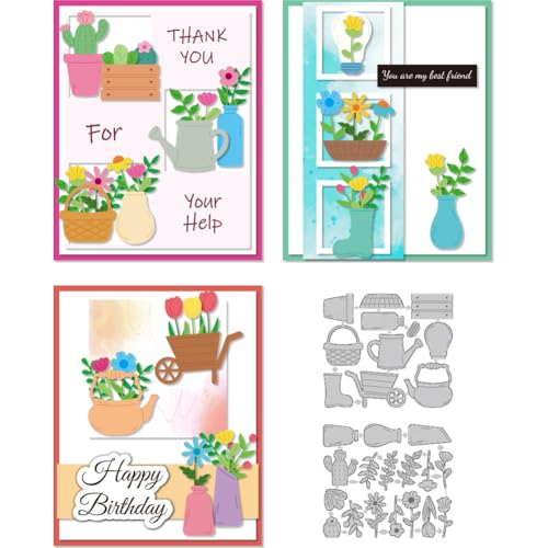 DELORIGIN Stanzformen Mit Blumenmotiv Blumentopf Metall Stanzformen Kartenherstellung Stanzschablonen Neuheiten 2025 Vorlage Für DIY Scrapbooking Bastelalbum Grußkarte Geschenk Einladung DELORIGIN Stanzformen Mit Blumenmotiv Blumentopf Metall Stanzformen Kartenherstellung Stanzschablonen Neuheiten 2025 Vorlage Für DIY Scrapbooking Bastelalbum Grußkarte Geschenk Einladung von DELORIGIN