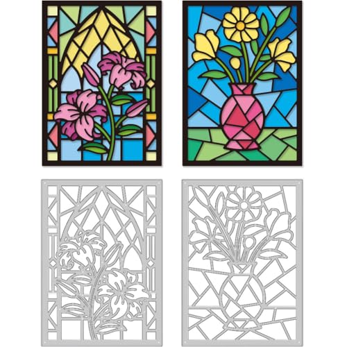 DELORIGIN Stanzformen Mit Blumenmotiv Zum Basteln von Karten Farbige Glasschnittschablone Stanzformen Aus Karbonstahl Karten Prägeschablonen Stanzschablonen Neuheiten 2025 Für Karten Albumdekoration DELORIGIN Stanzformen Mit Blumenmotiv Zum Basteln von Karten Farbige Glasschnittschablone Stanzformen Aus Karbonstahl Karten Prägeschablonen Stanzschablonen Neuheiten 2025 Für Karten Albumdekoration von DELORIGIN