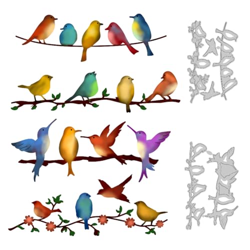 DELORIGIN Stanzformen Mit Vögeln Und Zweigen Zum Basteln von Karten Stanzformen Aus Karbonstahl Schablonen Für Scrapbooking Prägevorlage Zum Basteln Erstellen von Alben Einladungen Dekoration DELORIGIN Stanzformen Mit Vögeln Und Zweigen Zum Basteln von Karten Stanzformen Aus Karbonstahl Schablonen Für Scrapbooking Prägevorlage Zum Basteln Erstellen von Alben Einladungen Dekoration von DELORIGIN