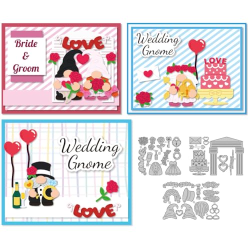 DELORIGIN Stanzschablone für Hochzeitswichtel, Kartenherstellung, Karbonstahl, Brautpaar, Karten, Stanzformen, Scrapbooking, Prägeschablone für Grußkarten, Bastelpapier, Album, Hochzeitseinladung DELORIGIN Stanzschablone für Hochzeitswichtel, Kartenherstellung, Karbonstahl, Brautpaar, Karten, Stanzformen, Scrapbooking, Prägeschablone für Grußkarten, Bastelpapier, Album, Hochzeitseinladung von DELORIGIN