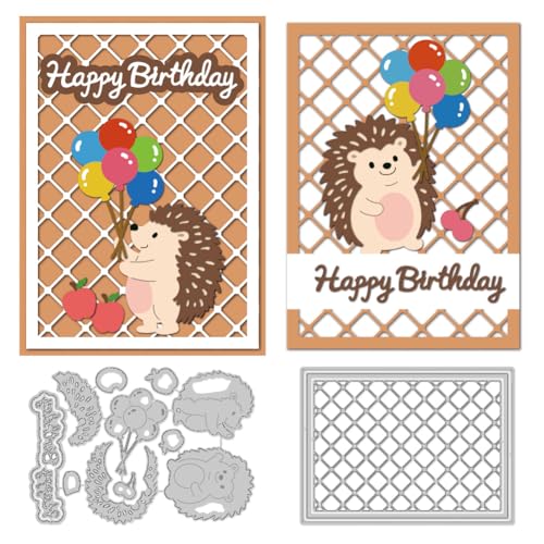 DELORIGIN Stanzschablone für Igelballons, Igel, Kartenherstellung, Karbonstahl, Stanzformen für Karten, Scrapbooking, Prägeschablone für Grußkarten, Bastelalbum, Einladungsdekoration DELORIGIN Stanzschablone für Igelballons, Igel, Kartenherstellung, Karbonstahl, Stanzformen für Karten, Scrapbooking, Prägeschablone für Grußkarten, Bastelalbum, Einladungsdekoration von DELORIGIN