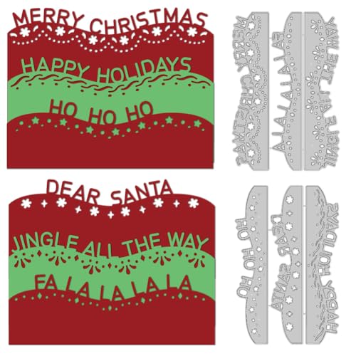 DELORIGIN Stanzschablone für Weihnachtsgrüße, Kartenherstellung, Karbonstahl, Stanzformen, Scrapbooking, Prägeschablone für Grußkarten, Bastelalbum, Briefe, Party, Einladung, Umschlag, Dekoration DELORIGIN Stanzschablone für Weihnachtsgrüße, Kartenherstellung, Karbonstahl, Stanzformen, Scrapbooking, Prägeschablone für Grußkarten, Bastelalbum, Briefe, Party, Einladung, Umschlag, Dekoration von DELORIGIN