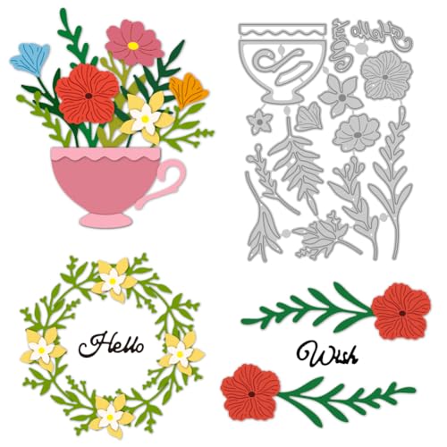 DELORIGIN Teetassen Blumen Stanzformen Blätter Stanzformen Kartenherstellung Valentinstag Stanzschablonen Neuheiten 2025 Prägeschablonen Zum Prägen Scrapbooking Basteln Festival Dekor DELORIGIN Teetassen Blumen Stanzformen Blätter Stanzformen Kartenherstellung Valentinstag Stanzschablonen Neuheiten 2025 Prägeschablonen Zum Prägen Scrapbooking Basteln Festival Dekor von DELORIGIN
