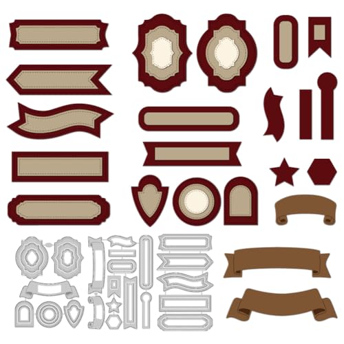 DELORIGIN Textbox Etiketten Stanzformen Verschiedene Formen Etikettenkartenherstellung Stanzschablone Stanzschablone Stanzschablone Stanzformen für Grußkarten Papier Handwerk Album Einladung Dekor DELORIGIN Textbox Etiketten Stanzformen Verschiedene Formen Etikettenkartenherstellung Stanzschablone Stanzschablone Stanzschablone Stanzformen für Grußkarten Papier Handwerk Album Einladung Dekor von DELORIGIN