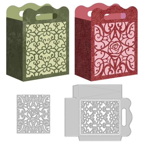 DELORIGIN Tragbare 3D-Mini-Handtaschen-Stanzformen, Kartenherstellung, Karbonstahl, Stanzformen, Hohlbox, Stanzschablonen, Scrapbooking, Prägeschablone für Bastelarbeiten, Papierbasteln, Hochzeit DELORIGIN Tragbare 3D-Mini-Handtaschen-Stanzformen, Kartenherstellung, Karbonstahl, Stanzformen, Hohlbox, Stanzschablonen, Scrapbooking, Prägeschablone für Bastelarbeiten, Papierbasteln, Hochzeit von DELORIGIN