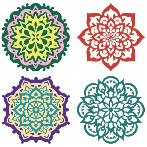 DELORIGIN Verschiedene Mandala-Stanzformen für Kartenherstellung, Rahmenschablonen aus Karbonstahl, Stanzschablonen für Scrapbooking, Prägeschablone für Bastelarbeiten, Fotoalbum, Karten, Tagebuch DELORIGIN Verschiedene Mandala-Stanzformen für Kartenherstellung, Rahmenschablonen aus Karbonstahl, Stanzschablonen für Scrapbooking, Prägeschablone für Bastelarbeiten, Fotoalbum, Karten, Tagebuch von DELORIGIN