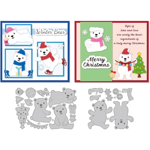 DELORIGIN Winterbär Stanzformen Metall Stanzformen Kartenherstellung Stanzschablonen Neuheiten 2025 Vorlage Für DIY Scrapbooking Bastelalbum Weihnachtskarten Geschenke Einladungen Dekorativ DELORIGIN Winterbär Stanzformen Metall Stanzformen Kartenherstellung Stanzschablonen Neuheiten 2025 Vorlage Für DIY Scrapbooking Bastelalbum Weihnachtskarten Geschenke Einladungen Dekorativ von DELORIGIN