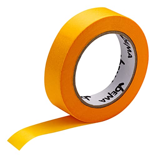 DEMA Fineline Goldband Malerband Klebeband Abklebeband Abdeckband 25 mm x 50 m von DEMA